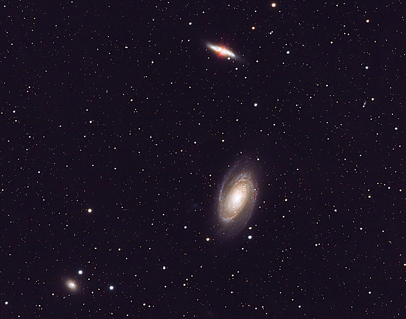 M81＆M82、NGC3077